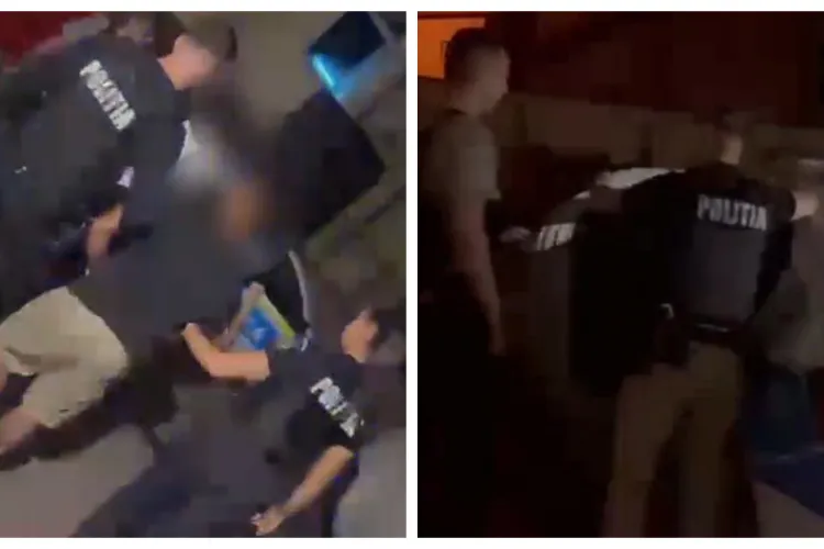 VIDEO. Scene de scandal în Cluj-Napoca! Doi bărbați au amenințat trecătorii și au făcut praf un autoturism. Poliția i-a reținut pe cei doi 