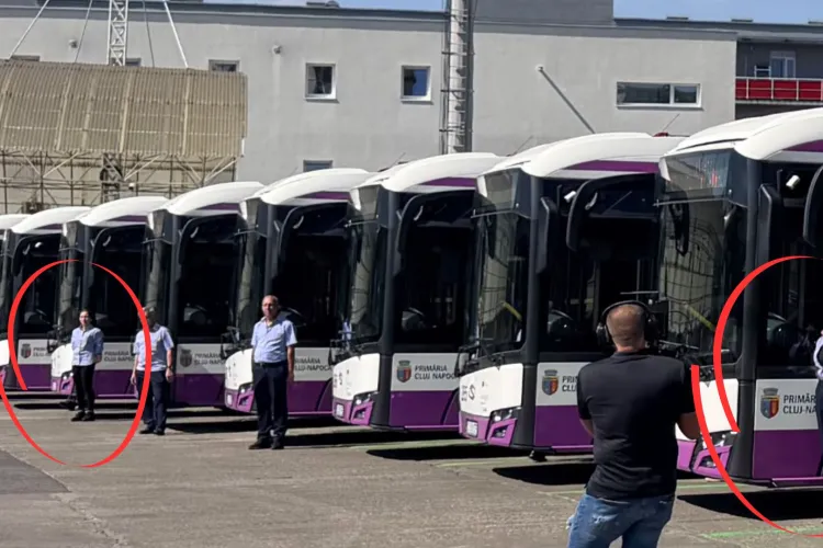 Surpriză la inaugurarea noilor autobuze electrice din Cluj-Napoca! Tot mai multe femei urcă la volanul mijloacelor de transport public