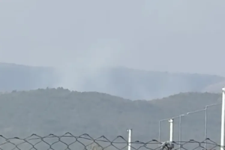VIDEO.  Incendiu de vegetație uscată în Cluj! Fum vizibil de la kilometri distanță: Pompierii au interevenit de urgență pentru stingerea lui
