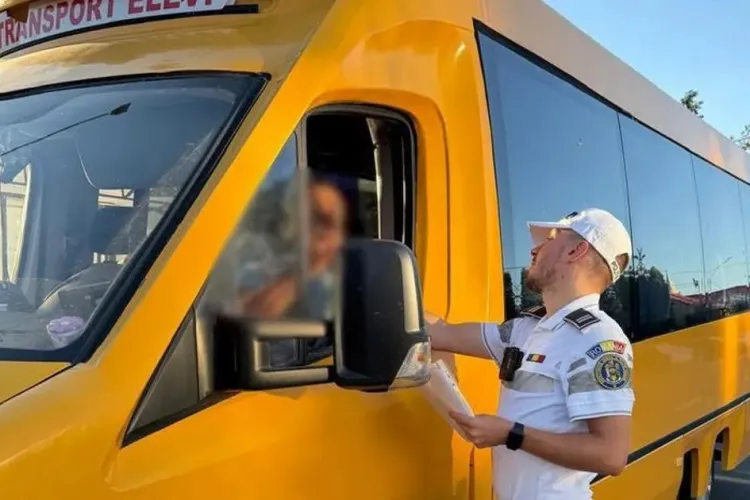 România educată. Un șofer care transporta 14 copii spre școală, prins băut la volan în prima zi a noului an școlar