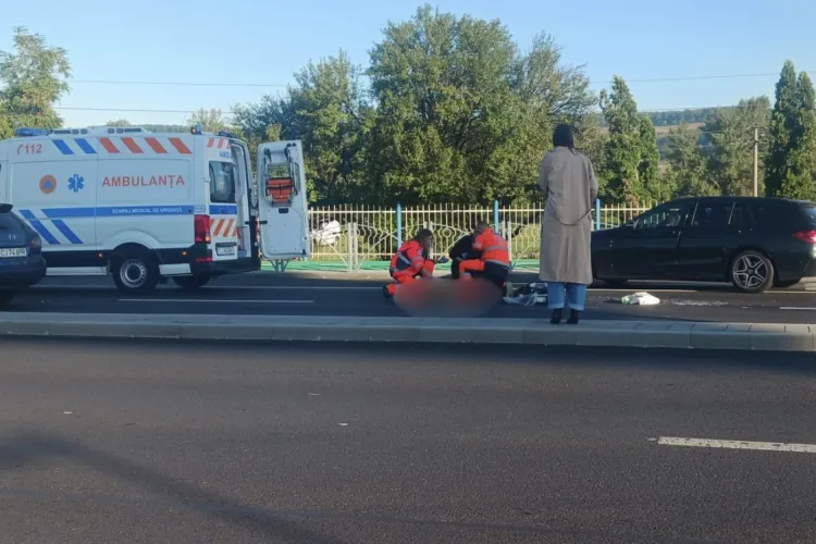 VIDEO. Care este starea femeii lovită în plin de mașină în Cluj! I s-a acordat primul ajutor la locul accidentului: Prezenta semnale vitale