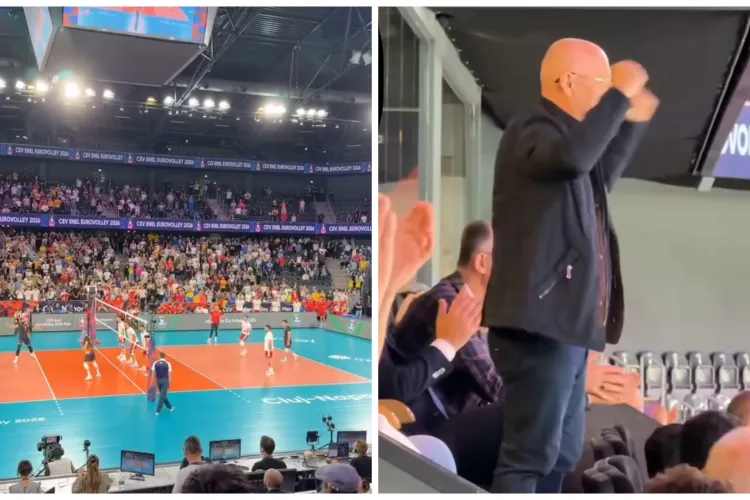 Emil Boc, în extaz după victoria României la volei masculin: „România - Turcia 3-1! Victorie superbă” la BT Arena. Clujul, „capitala” voleiului european