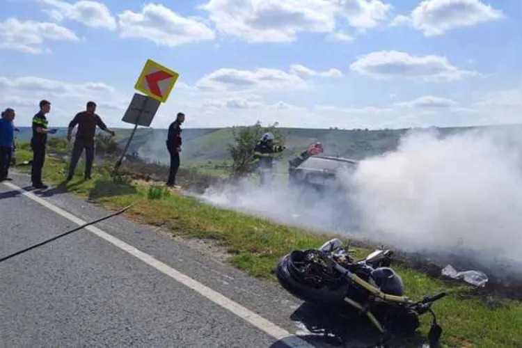 Accident grav pe drumul Cluj–Oradea, trafic blocat! Doi motocicliști, în stare gravă după ce au intrat într-un TIR