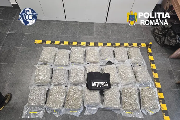 VIDEO. Captură uriașă de substanțe interzise la un dealer. Câți urma să încaseze bărbatul după vânzarea lor