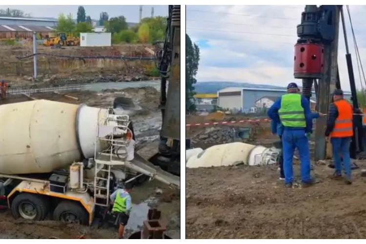 VIDEO. Cum arată lucrările la podul de peste Someș. Au fost turnați primii piloni ai noii legături Fabricii de Zahăr – Bulevardul Muncii
