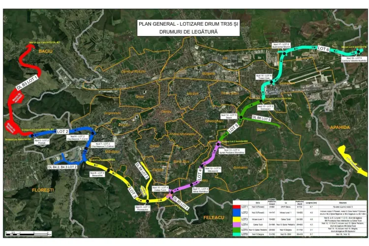 Centura Metropolitană Cluj prinde contur. Șase oferte pentru Lotul VI. Toate tronsoanele au fost scoase la licitație