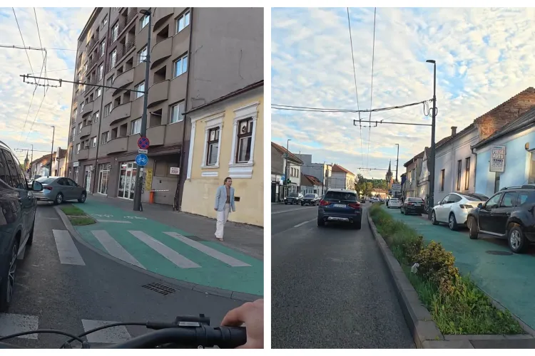 Război între un biciclist și șoferii din Cluj: „Era să fiu de prea multe ori accidentat”. Acuzații dure și la adresa Poliției Locale