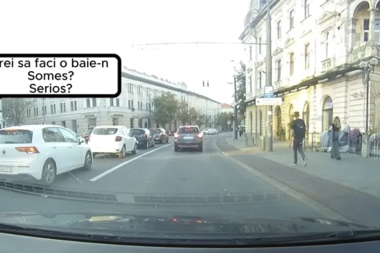 VIDEO. O simplă manevră în trafic a aprins spiritele între doi clujeni pe o stradă din municipiu: „Vrei să faci o baie-n Someș?”
