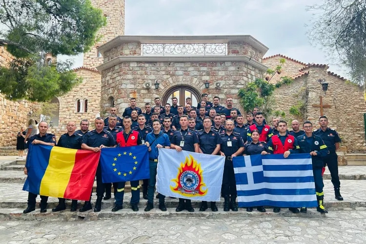 Pompierii clujeni, în prima linie în Grecia! Misiunea românilor trimiși să lupte cu incendiile se încheie: „Și-a îndeplinit misiunea cu responsabilitate”