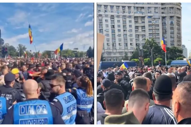 VIDEO. Violențe la protestul oierilor. Gaze lacrimogene și bătăi cu jandarmii. Patru persoane reținute, trei oameni au ajuns la spital