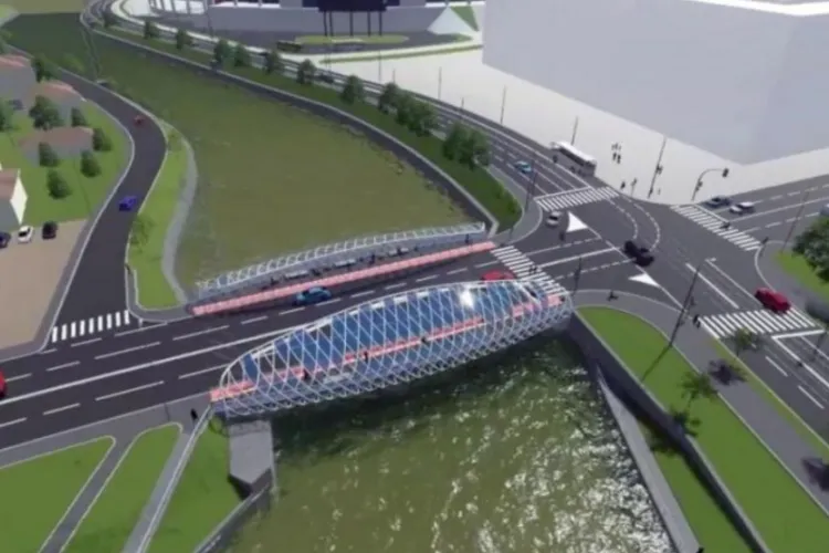 Se lucrează intens la Podul Garibaldi din Cluj-Napoca! Ce se întâmplă acum pe strada Uzinei Electrice și pe malul Someșului Mic