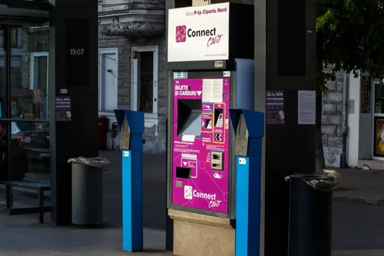 20 de automate noi pentru bilete și abonamente CTP, instalate în Cluj-Napoca. Unde pot fi găsite