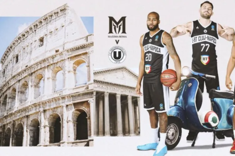 U-BT Cluj începe aventura europeană! „Alb-negrii” debutează miercuri în EuroCup, la Roma, împotriva unei echipe care joacă primul său sezon în competiție