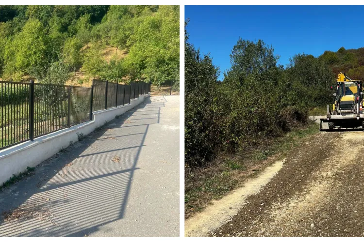Drumuri refăcute și lucrări la școala din Vad, cu bani de la Consiliul Județean Cluj. Intervenții după ploile torențiale