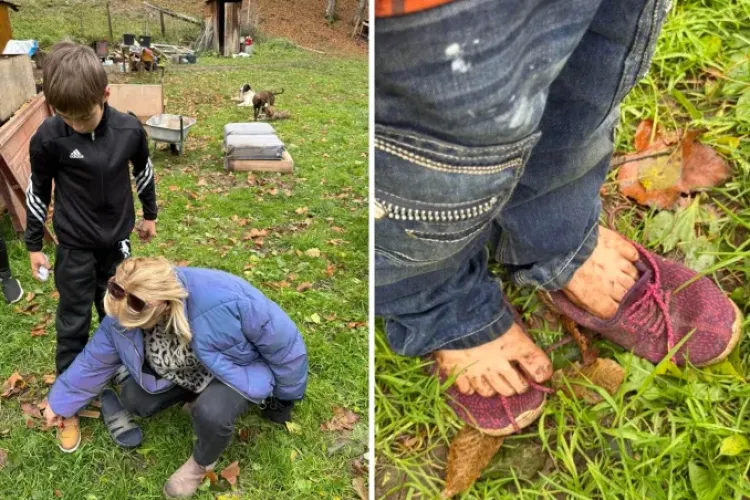 Apel pentru 30 de copii care au nevoie de ghete de iarnă. Clujeanca Rocsana Contraș: „Gândește-te că un copil merge la școală în teniși rupți sau șlapi”