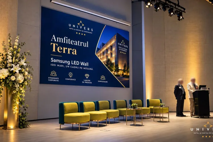Amfiteatrul Terra din Cluj face un pas spre evenimente de nouă generație: A fost introdus un LED Wall Samsung. Cum se schimbă experiența participanților