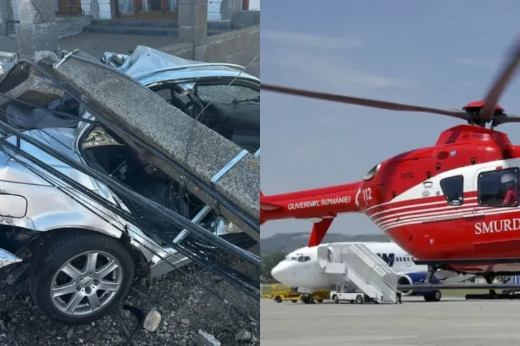 Primele concluzii ale polițiștilor după accidentul din Cluj în urma căruia un copil a fost transportat de urgență cu elicopterul SMURD