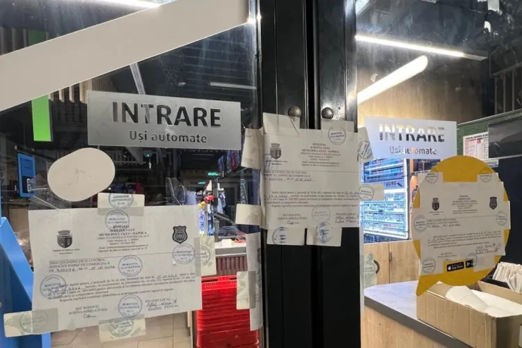 Magazin din Cluj-Napoca, sigilat 30 de zile după ce a vândut țigări electronice unui puști de 17 ani. Un alt comerciant a luat 20.000 de lei amendă