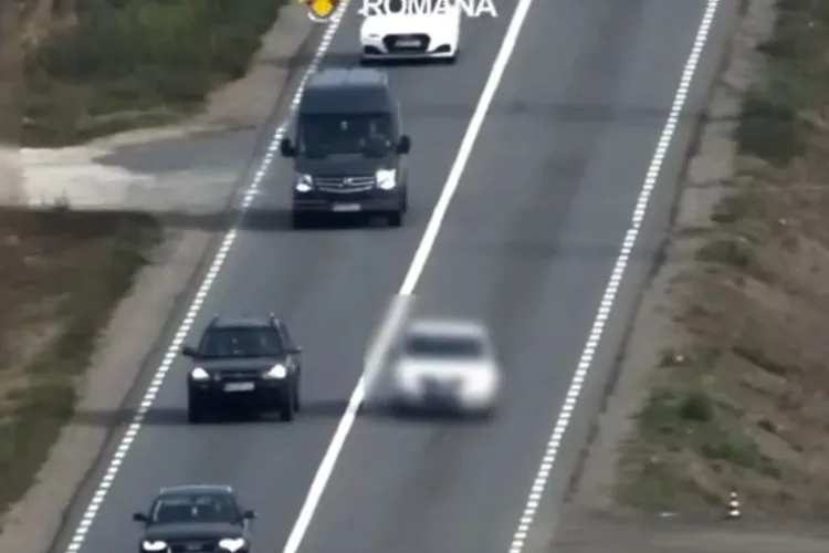 VIDEO. Depășiri neregulamentare, filmate din dronă pe drumul Cluj – Oradea. Șoferii au rămas fără permis