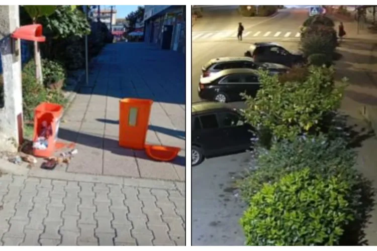 VIDEO. Și-a vărsat nervii pe un coș de gunoi și e bun de plată! Primăria îi cere unui clujean să plătească pagubele până vineri