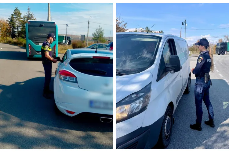 Șofer, prins din elicopter în timp ce depășea în trafic. Zeci de amenzi într-o singură zi pe drumurile din Cluj