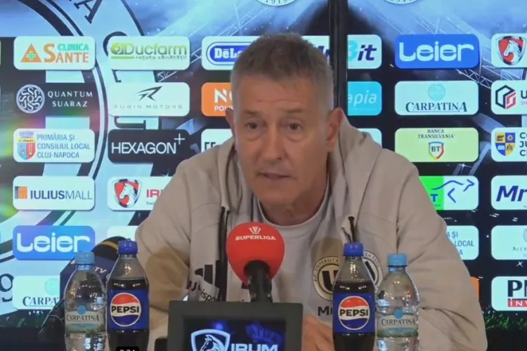 Cristiano Bergodi, întrebat dacă pleacă de la U Cluj după ce a primit 4 goluri de la Rapid. Cum a răspuns antrenorul