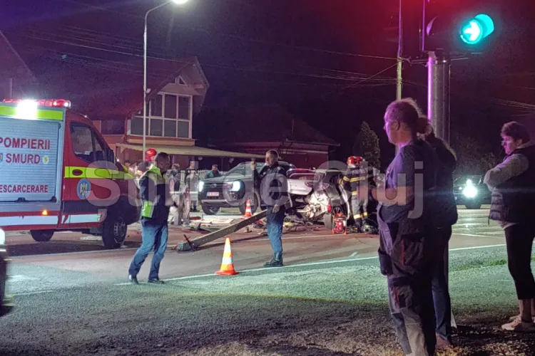 Trafic blocat pe ambele sensuri pe DN 1C, la Jucu, Cluj, în urma accidentului cumplit în care un bărbat de 40 de ani a murit după ce a rămas încarcerat