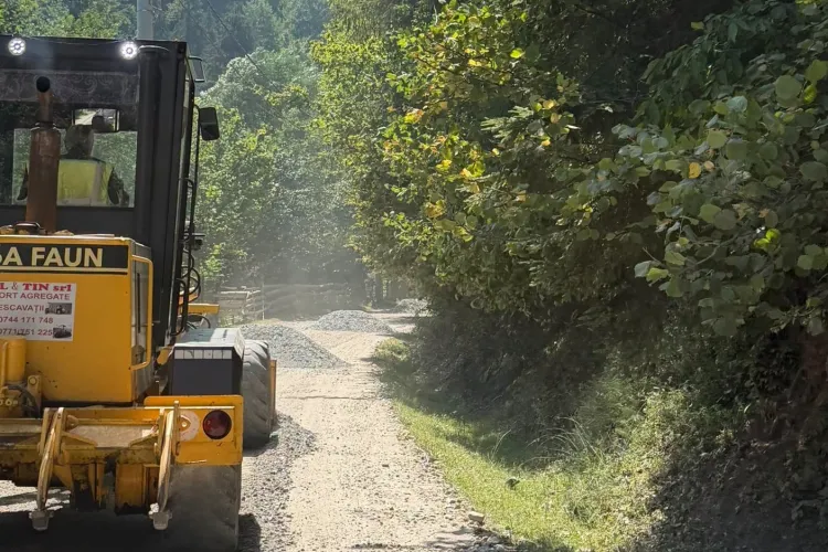 Pământul a îngropat drumul și a lăsat 15 case izolate într-o comună din Cluj! Oamenii pot circula din nou după ce versantul a fost stabilizat. Ce s-a făcut