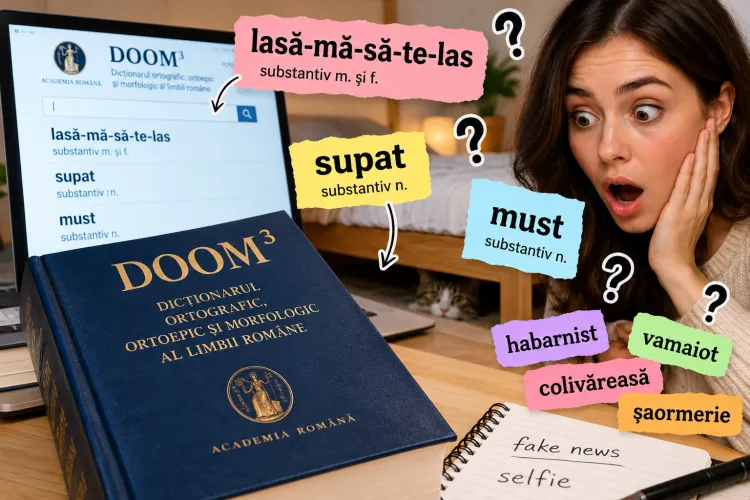 Nu e glumă! După „supat”, „lasă-mă-să-te-las”și „must” sunt în dicționarul Academiei Române. Ce alte cuvinte surprinzătoare sunt corecte conform DOOM 3