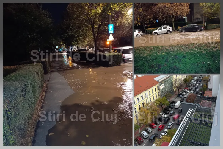 VIDEO. Avarie de proporții pe Calea Dorobanților din Cluj-Napoca: Localnicii: „Asfaltul s-a umflat și s-a surpat” Traficul e pulbere la ora asta!