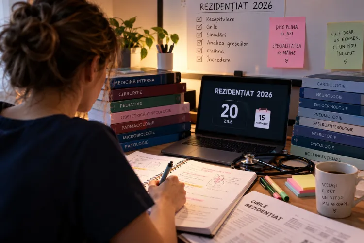 Sfaturile tinerilor medici care au obținut punctaje de top pentru cei care susțin examenul de Rezidențiat 2026 peste 20 de zile. Ce strategii i-au ajutat