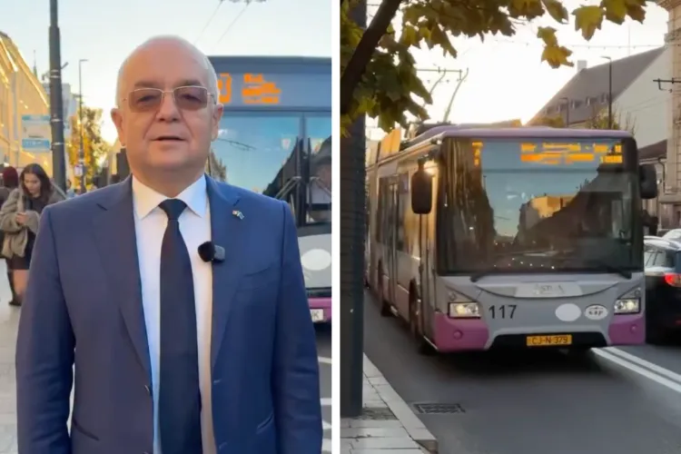 VIDEO. Emil Boc, despre noua linie 49: „E un respect pentru timpul dumneavoastră”. Ce linii dispar de luni și ce se întâmplă cu abonamentele clujenilor