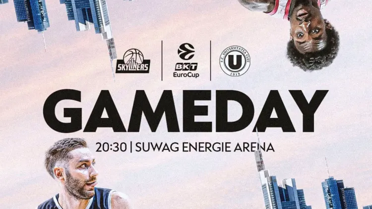 U-BT Cluj pleacă în Germania după o victorie importantă în EuroCup! „Alb-negrii” au meci cu Skyliners Frankfurt. Unde pot urmări clujenii meciul