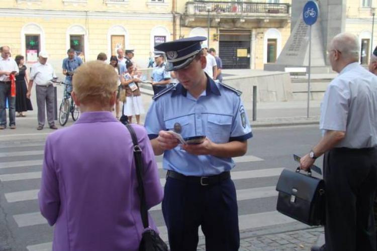 Comemorarea victimelor decedate in accidente rutiere, pe Bulevardul Eroilor, cu ocazia Saptamanii prevenirii criminalitatii