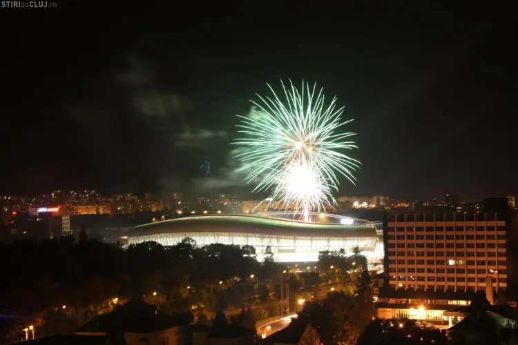 Artificiile de pe Cluj Arena au "inundat" YouTube Cele mai "tari" VIDEO