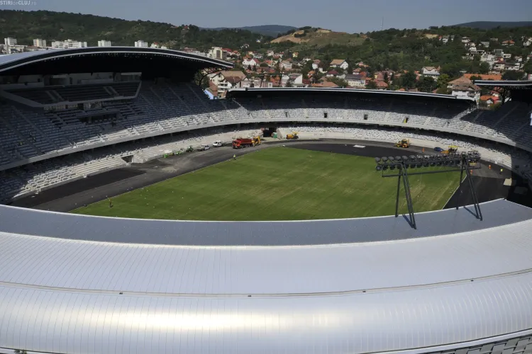 Cluj Arena prezinta fisuri! FOTO de la inaugurarea stadionului STIREA CITITORULUI