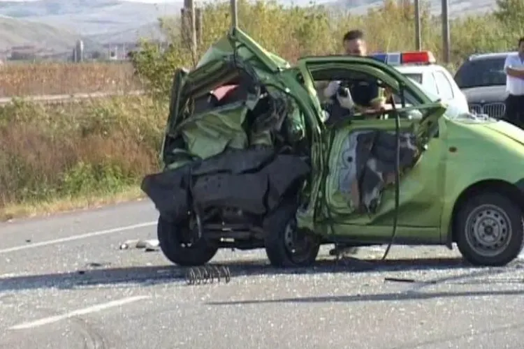 Accident la Jucu! Matiz facut conserva, iar 7 victime au ajuns la spital VIDEO