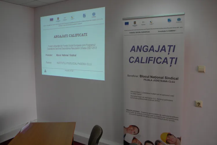 Sindicalistii BNS Cluj, recalificati din fonduri europene, prin programul "Angajati calificati!" VIDEO