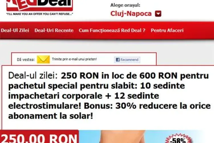 250 lei in loc de 600 lei pentru pachetul special pentru slabit: 10 sedinte impachetari corporale + 12 sedinte electrostimulare! (P)