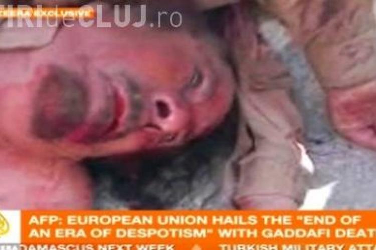 Imagini cu Gaddafi mort! VIDEO SOCANT