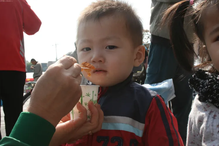 Cum au mancat sarmale copiii din Coreea de Sud! Bucatarii de la Memo 10 au gatit romaneste FOTO