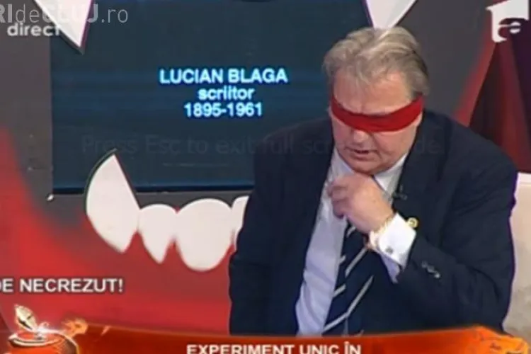 Vadim Tudor are o memorie de elefant! S-a lasat testat la Antena 1. VEZI experimentul VIDEO