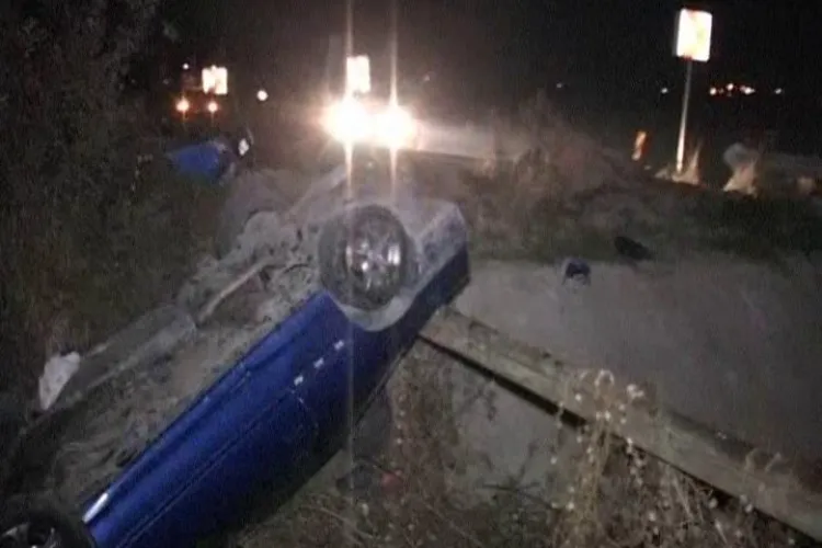 Accident la Coplean! Un barbat beat si fara permis a intrat cu masina intr-un canal de irigatii VIDEO