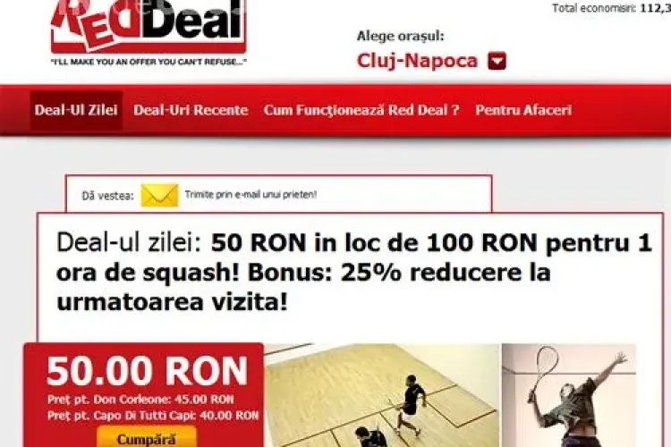 Iti place squash? Acum platesti 50 lei in loc de 100 lei pentru o ora de squash! Bonus: 25% reducere la urmatoarea vizita! (P)