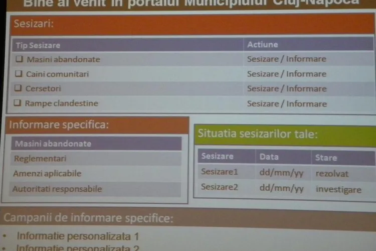 Site de 6,6 milioane de lei la Primaria Cluj-Napoca! Vom avea fiecare un cont pentru plati online si depunere de cereri VIDEO