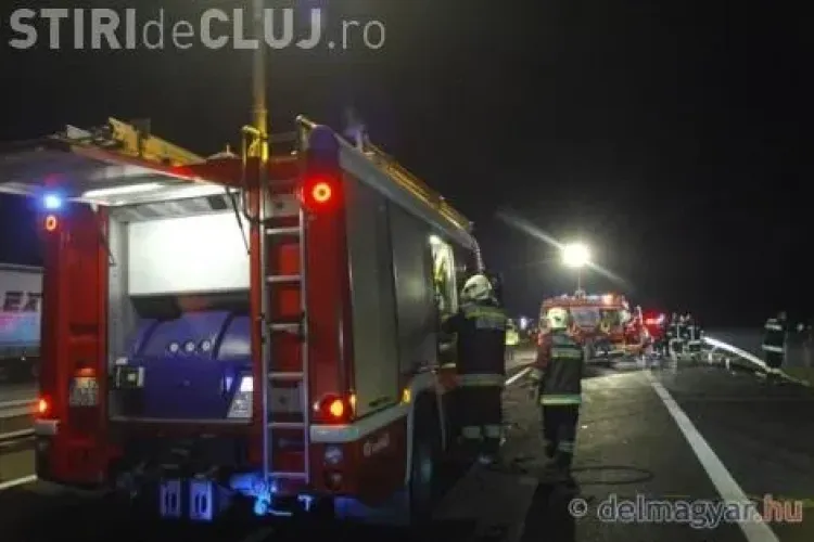 Accident in Ungaria! Un camion a spulberat un autocar si 14 romani au murit