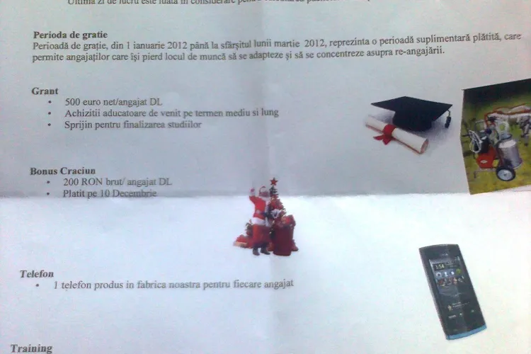 Angajatii de la Nokia vor primi maxim 7 salarii compensatorii si nu 8! Vezi dovada