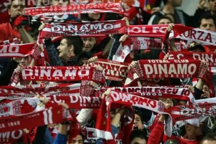 Galeria dinamovista e pusa pe scandal : "M_ _ e CFR ! Afara cu ungurii din tara !"