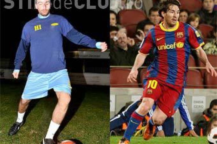 Sosia lui Messi a fost aseara in Romania. Toata lumea a crezut ca e starul Barcelonei