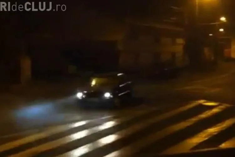 Drifturi pe strada Paris, la miez de noapte VIDEO